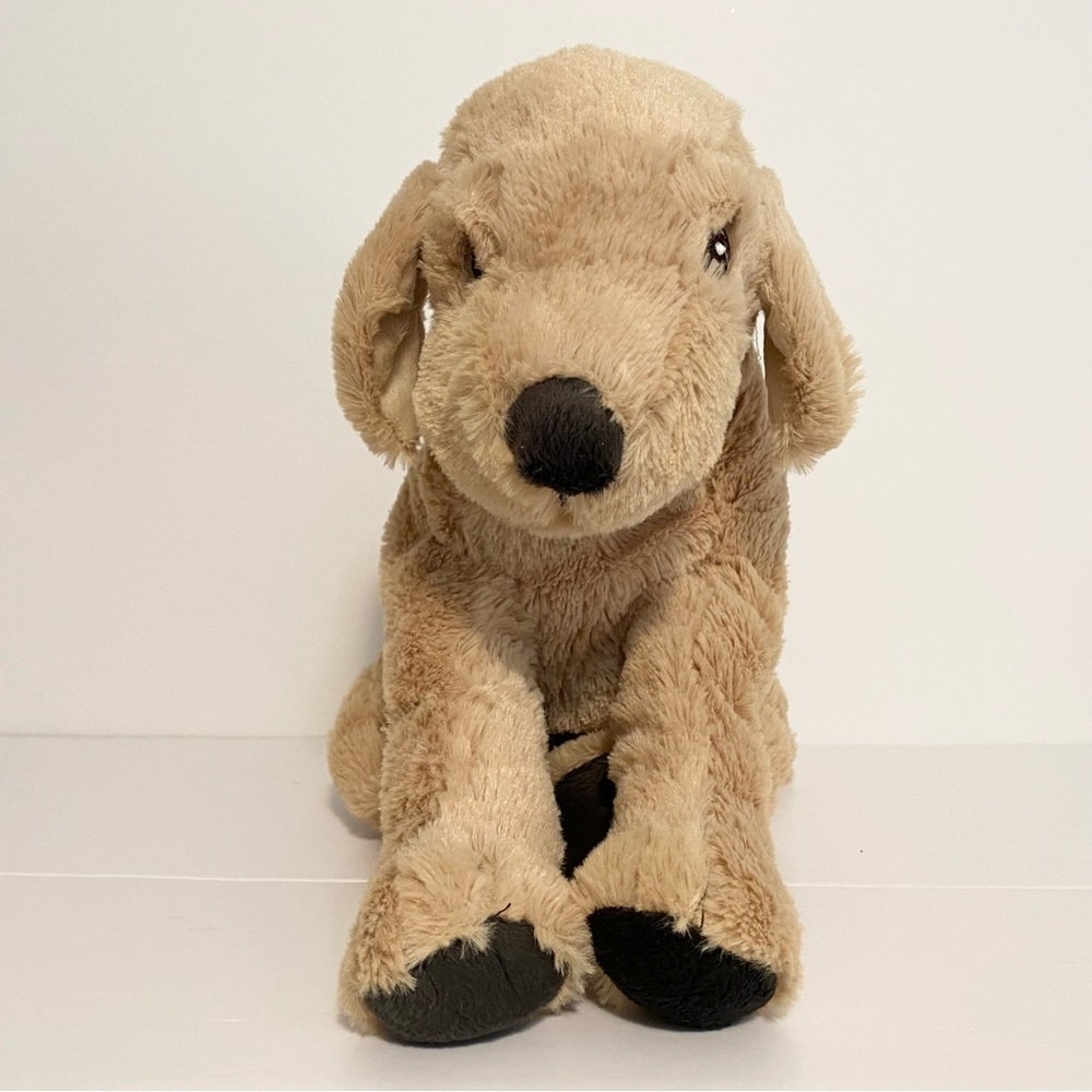 IKEA Lab Puppy Dog Stuffed Animal Plush Gosig Yellow Golden Play Toy 15” Lovey